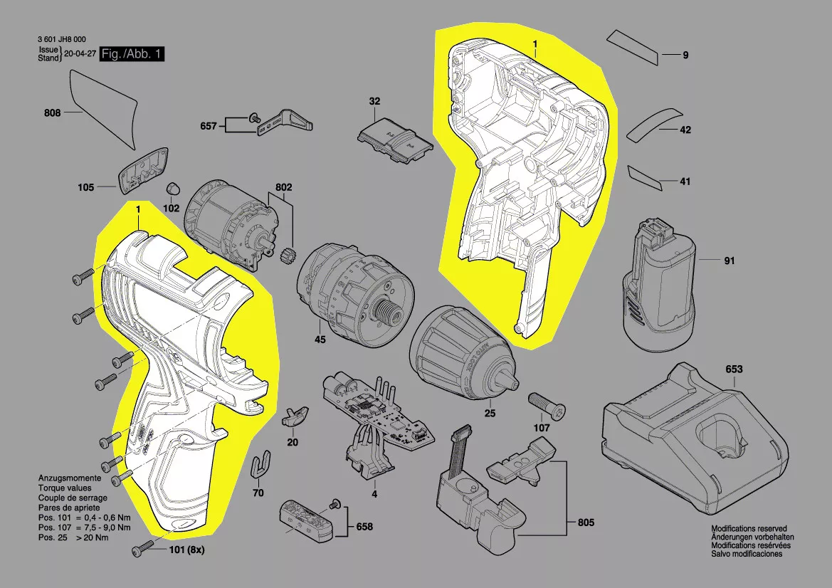 Coquille réf. 1 600 A01 3ZK Bosch
